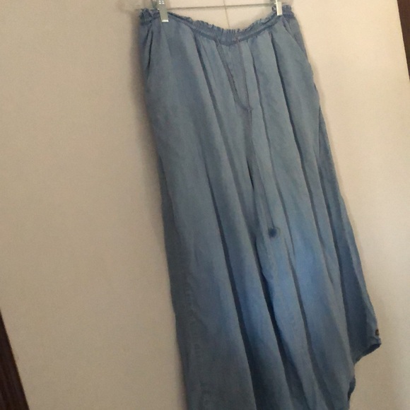 Matilda Jane Trouser Stretchy pull on chambray pants - Picture 11 of 11